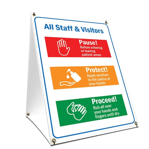 OSHA Notice, 36" Height, Coroplast, 24" x 36", All Staff & Visitors, All Staff & Visitors